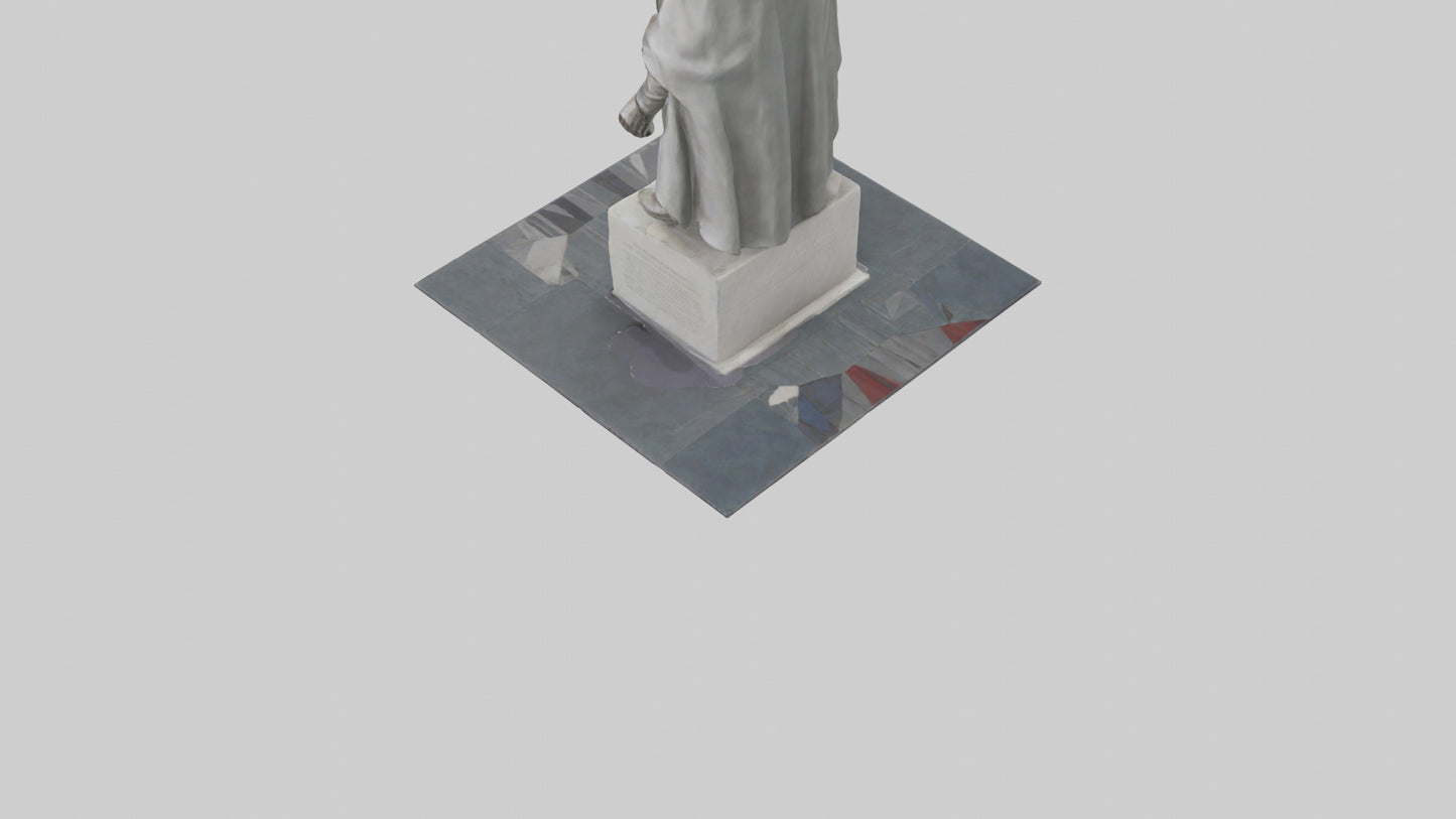Freedom March statue model 3D model