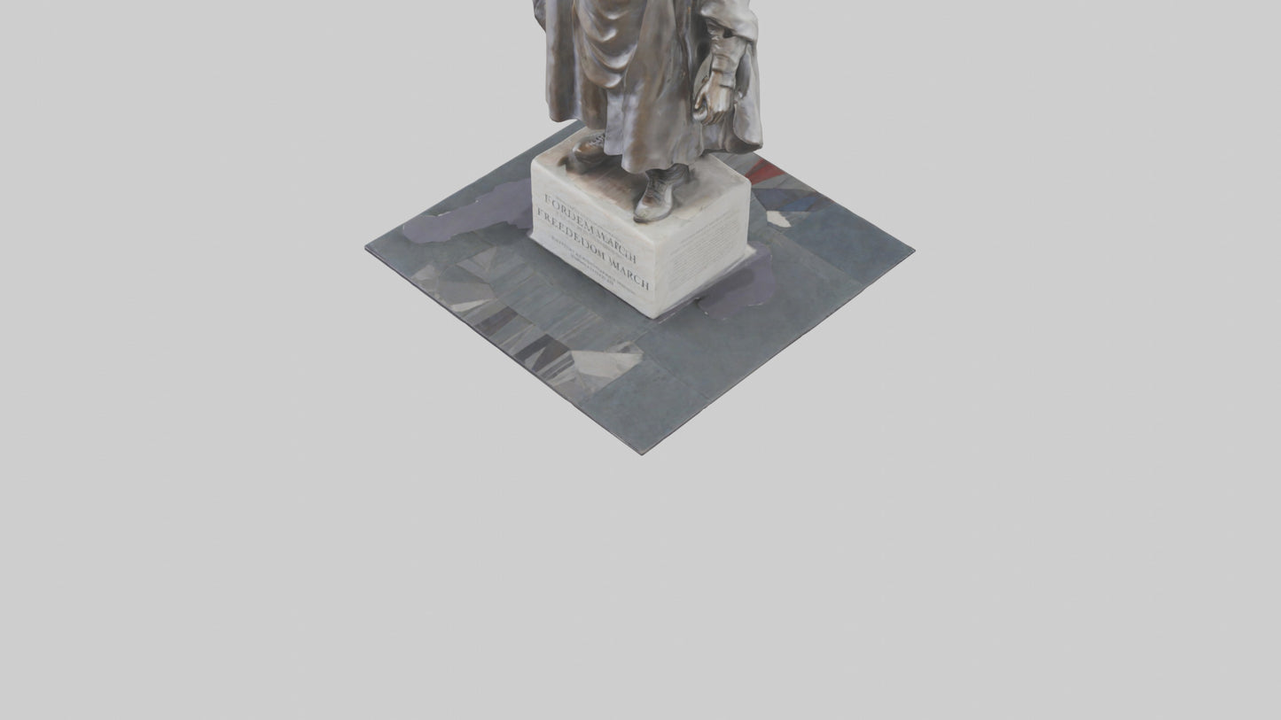 Freedom March statue model 3D model
