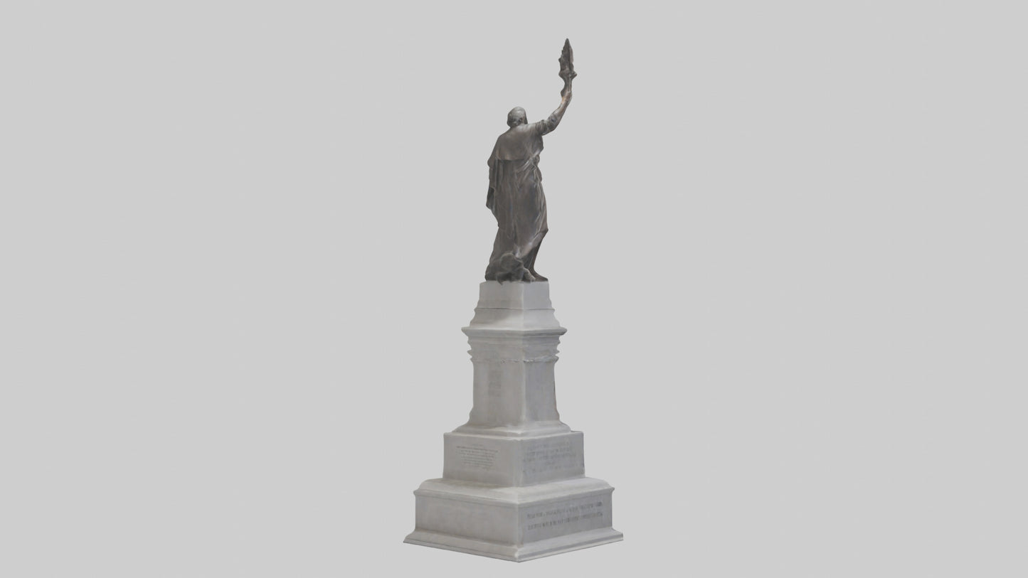 3D model Freedom of the People monument model VR / AR / low-poly