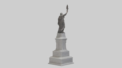 3D model Freedom of the People monument model VR / AR / low-poly