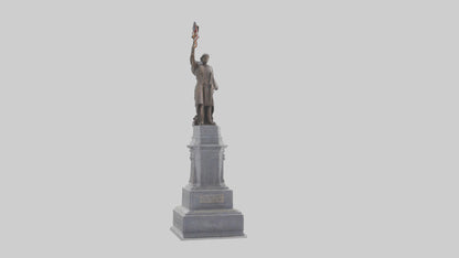3D model Freedom of the People monument model VR / AR / low-poly