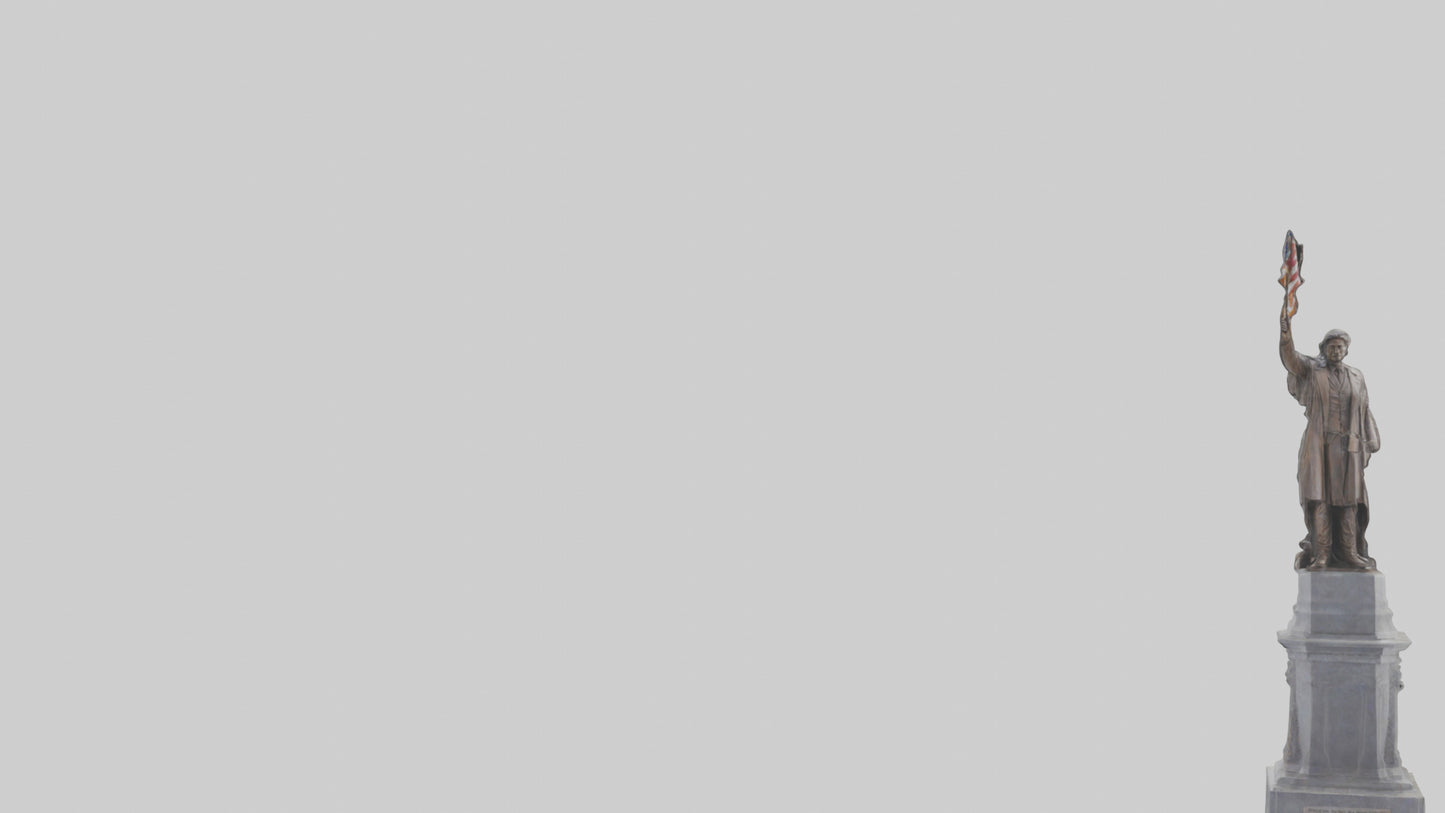 3D model Freedom of the People monument model VR / AR / low-poly