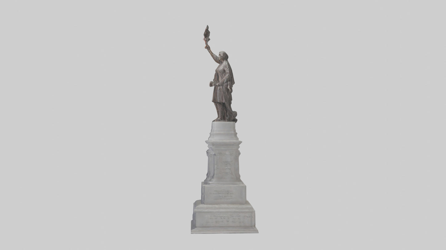3D model Freedom of the People monument model VR / AR / low-poly