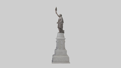 3D model Freedom of the People monument model VR / AR / low-poly