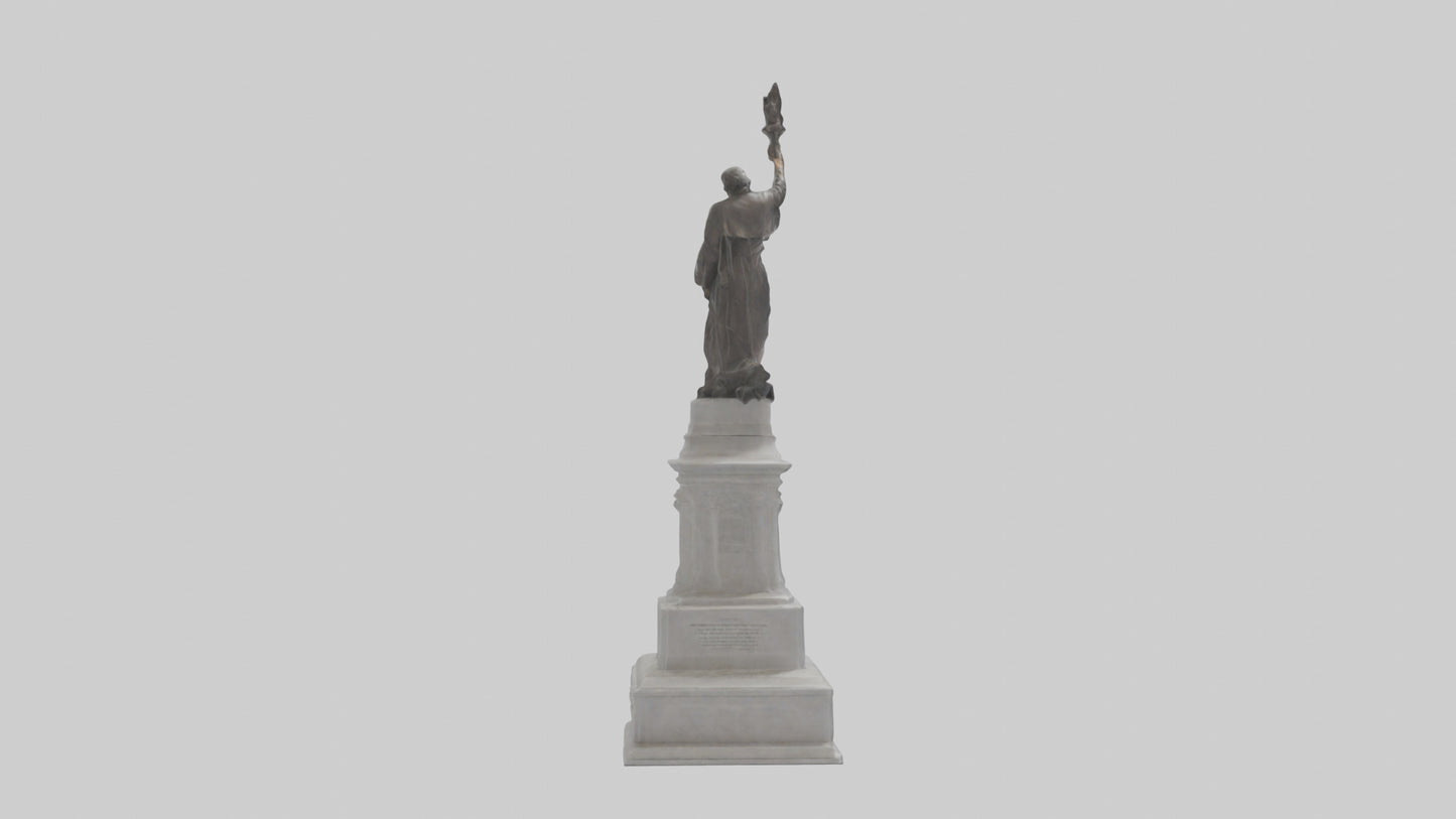 3D model Freedom of the People monument model VR / AR / low-poly