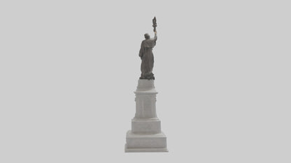 3D model Freedom of the People monument model VR / AR / low-poly