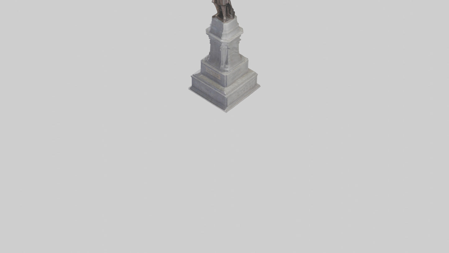 3D model Freedom of the People monument model VR / AR / low-poly