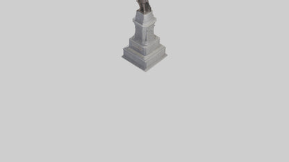 3D model Freedom of the People monument model VR / AR / low-poly