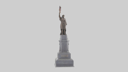 3D model Freedom of the People monument model VR / AR / low-poly