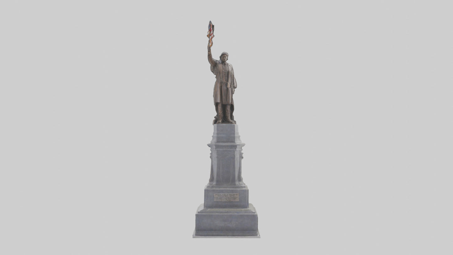 3D model Freedom of the People monument model VR / AR / low-poly