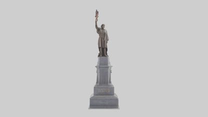 3D model Freedom of the People monument model VR / AR / low-poly