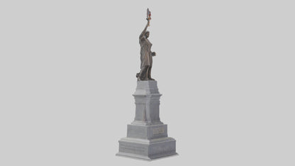3D model Freedom of the People monument model VR / AR / low-poly