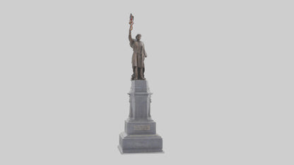3D model Freedom of the People monument model VR / AR / low-poly