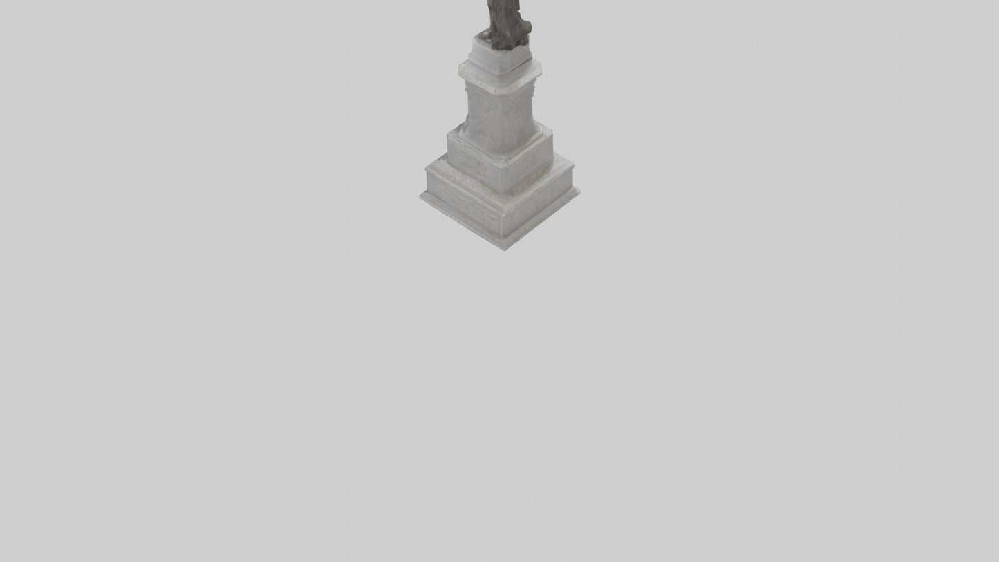 3D model Freedom of the People monument model VR / AR / low-poly