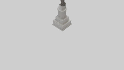 3D model Freedom of the People monument model VR / AR / low-poly