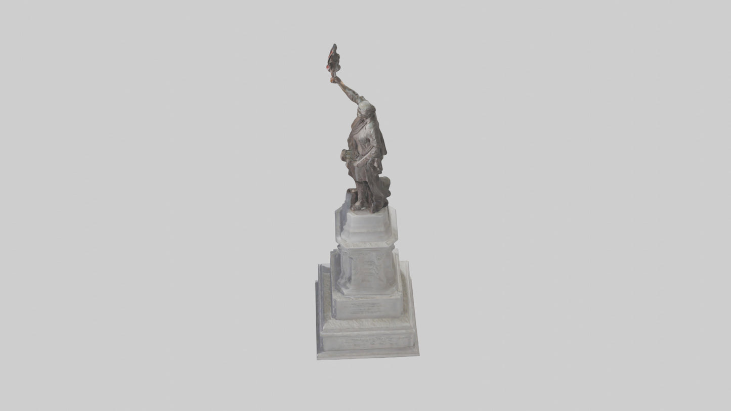 3D model Freedom of the People monument model VR / AR / low-poly