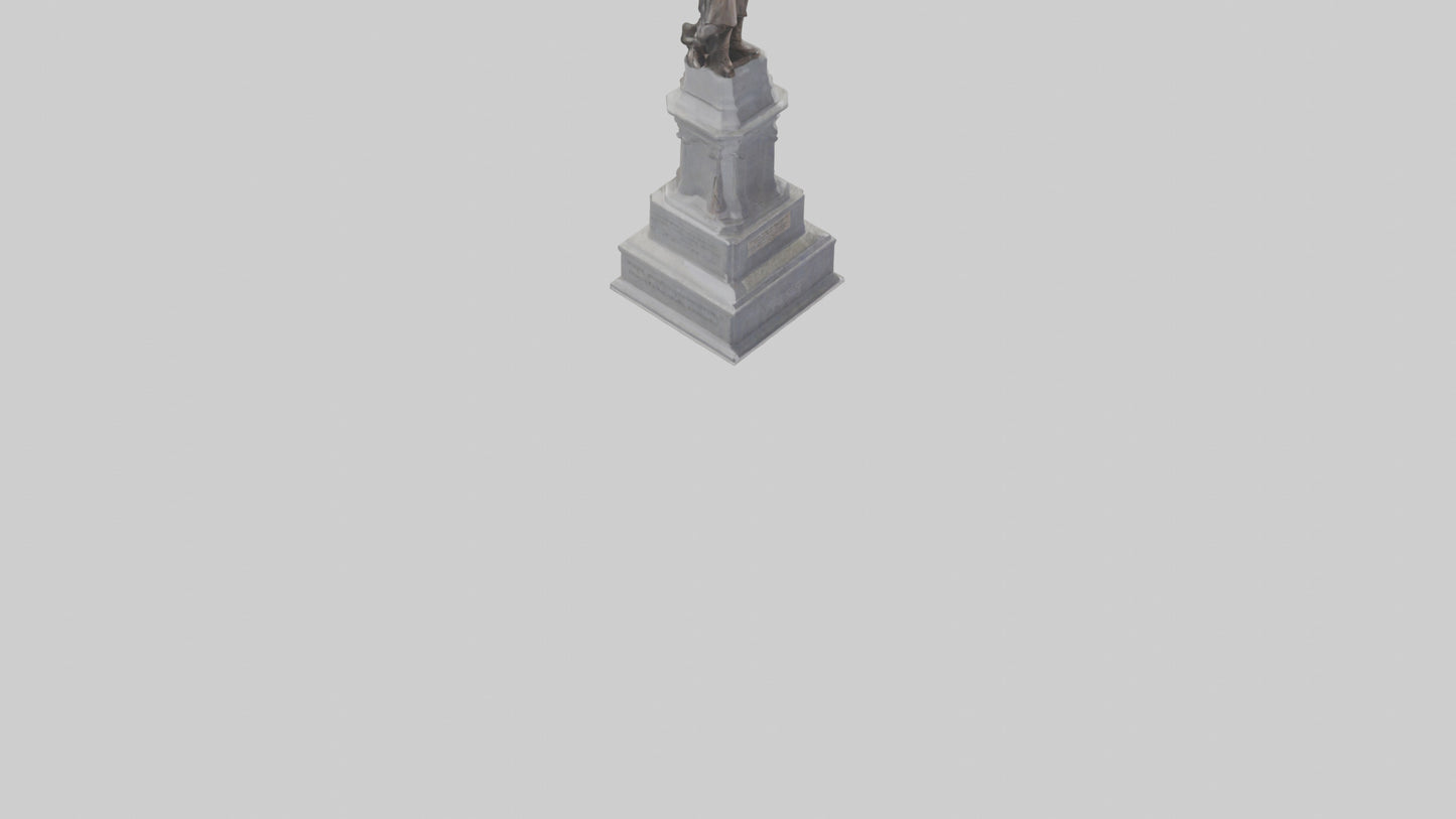 3D model Freedom of the People monument model VR / AR / low-poly