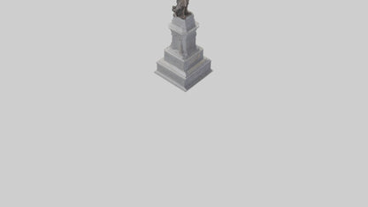 3D model Freedom of the People monument model VR / AR / low-poly