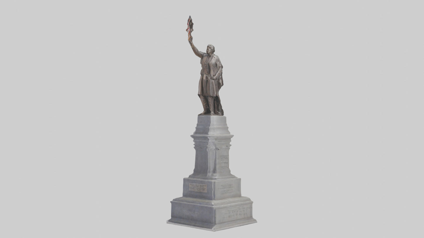 3D model Freedom of the People monument model VR / AR / low-poly