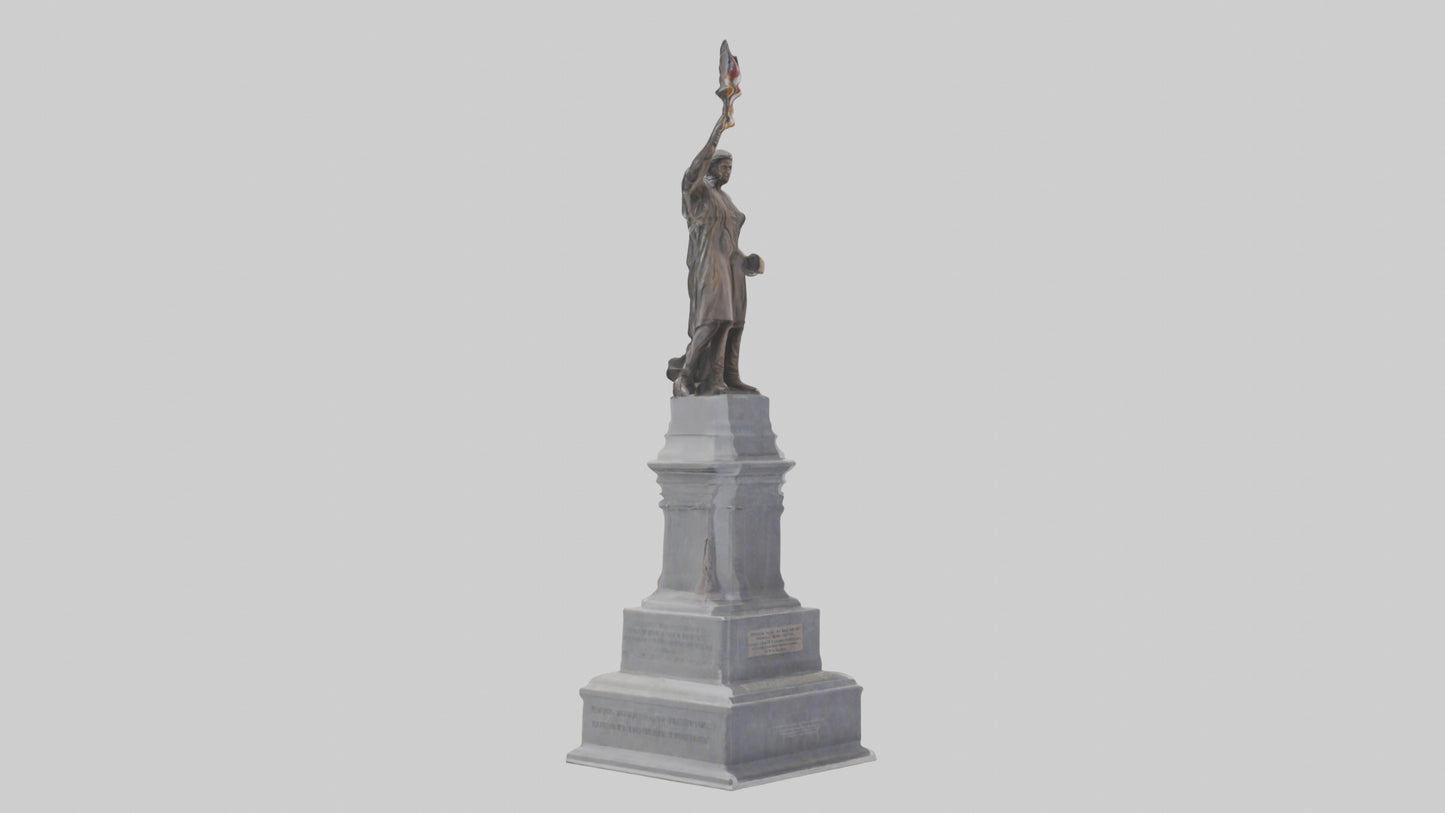 3D model Freedom of the People monument model VR / AR / low-poly