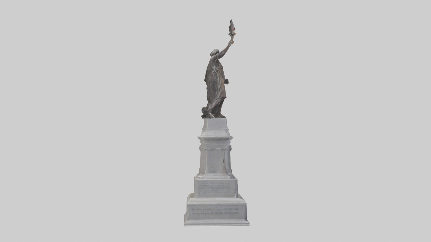 3D model Freedom of the People monument model VR / AR / low-poly