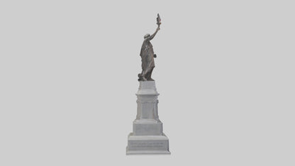 3D model Freedom of the People monument model VR / AR / low-poly