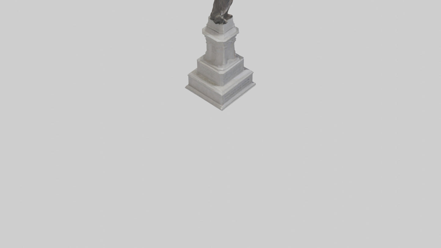 3D model Freedom of the People monument model VR / AR / low-poly