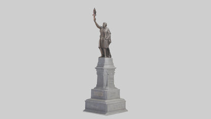 3D model Freedom of the People monument model VR / AR / low-poly