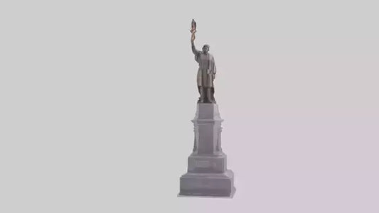 3D model Freedom of the People monument model VR / AR / low-poly