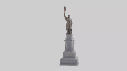 3D model Freedom of the People monument model VR / AR / low-poly