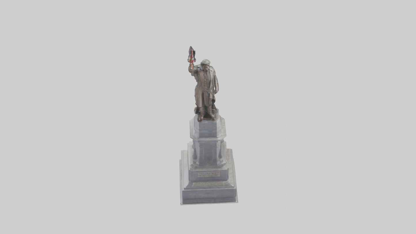 3D model Freedom of the People monument model VR / AR / low-poly