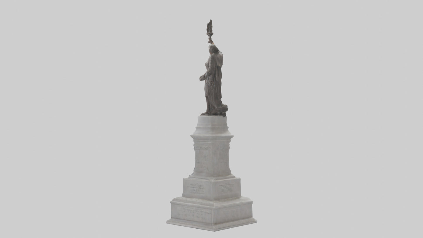 3D model Freedom of the People monument model VR / AR / low-poly