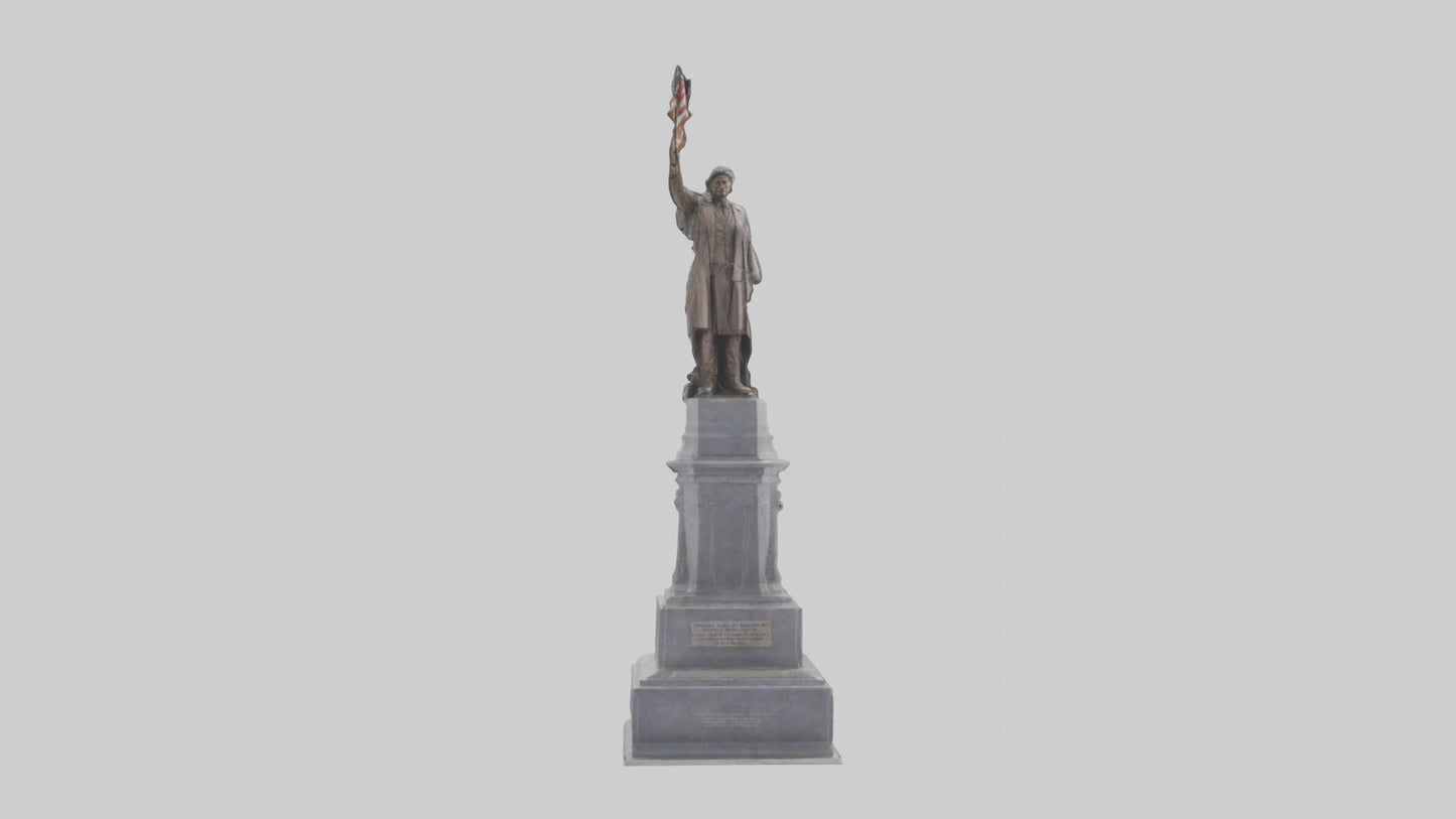 3D model Freedom of the People monument model VR / AR / low-poly