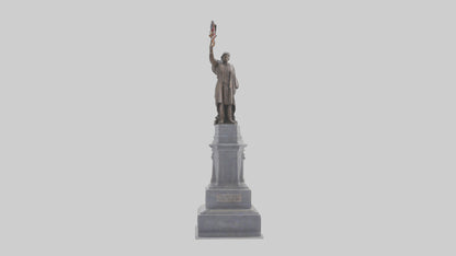 3D model Freedom of the People monument model VR / AR / low-poly