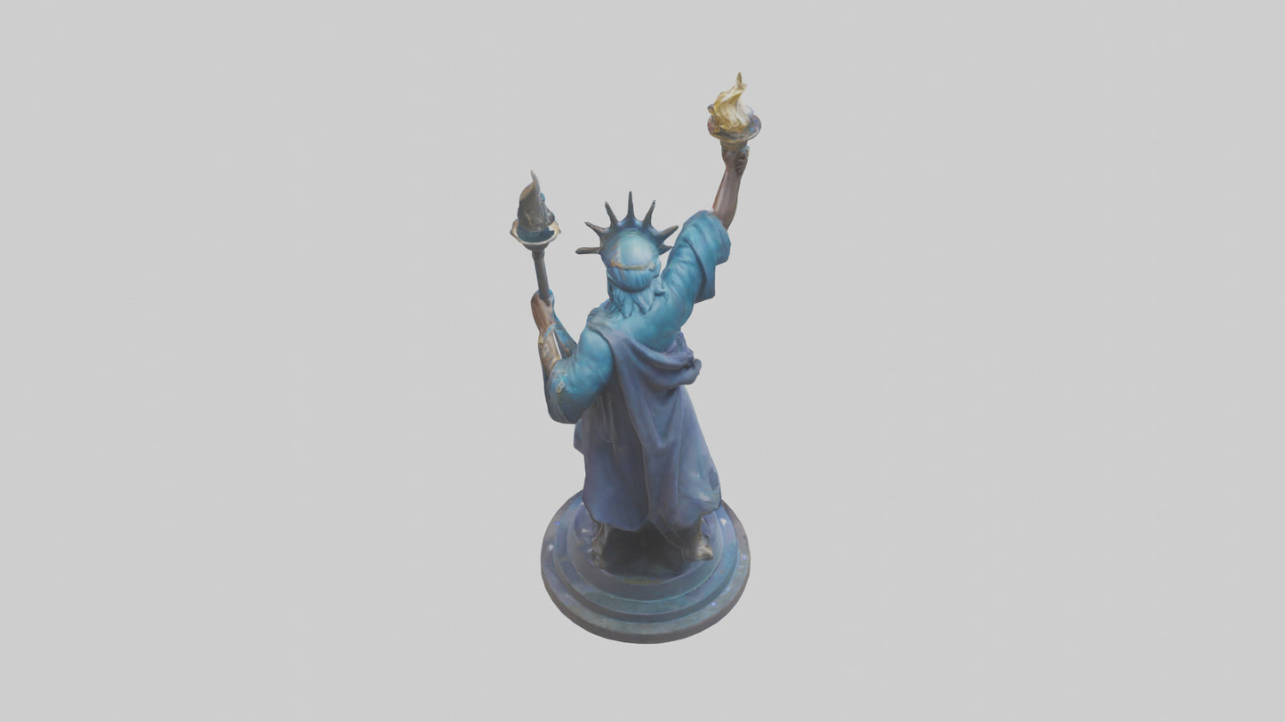 Freedom Reignited statue model 3D model