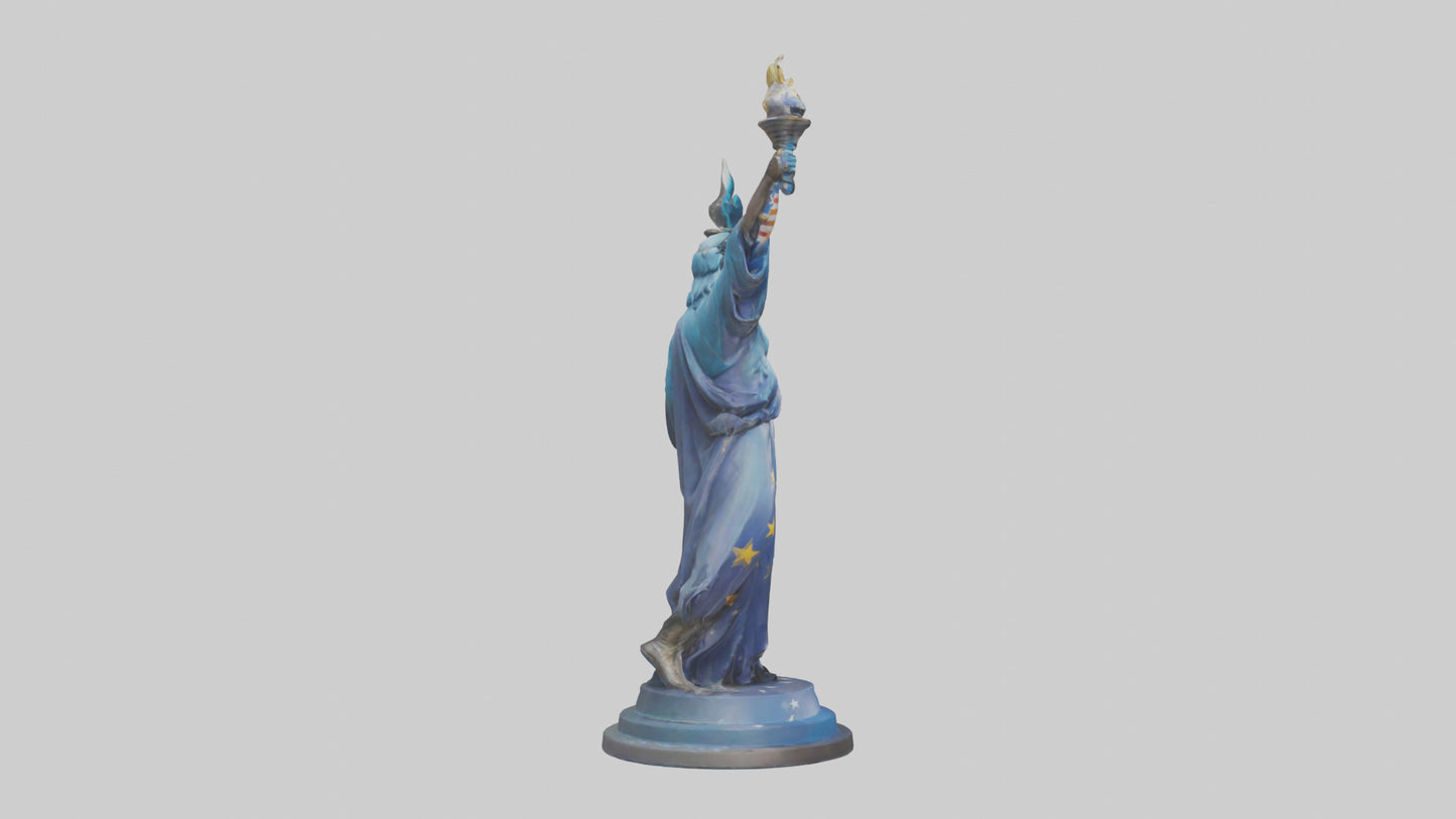 Freedom Reignited statue model 3D model
