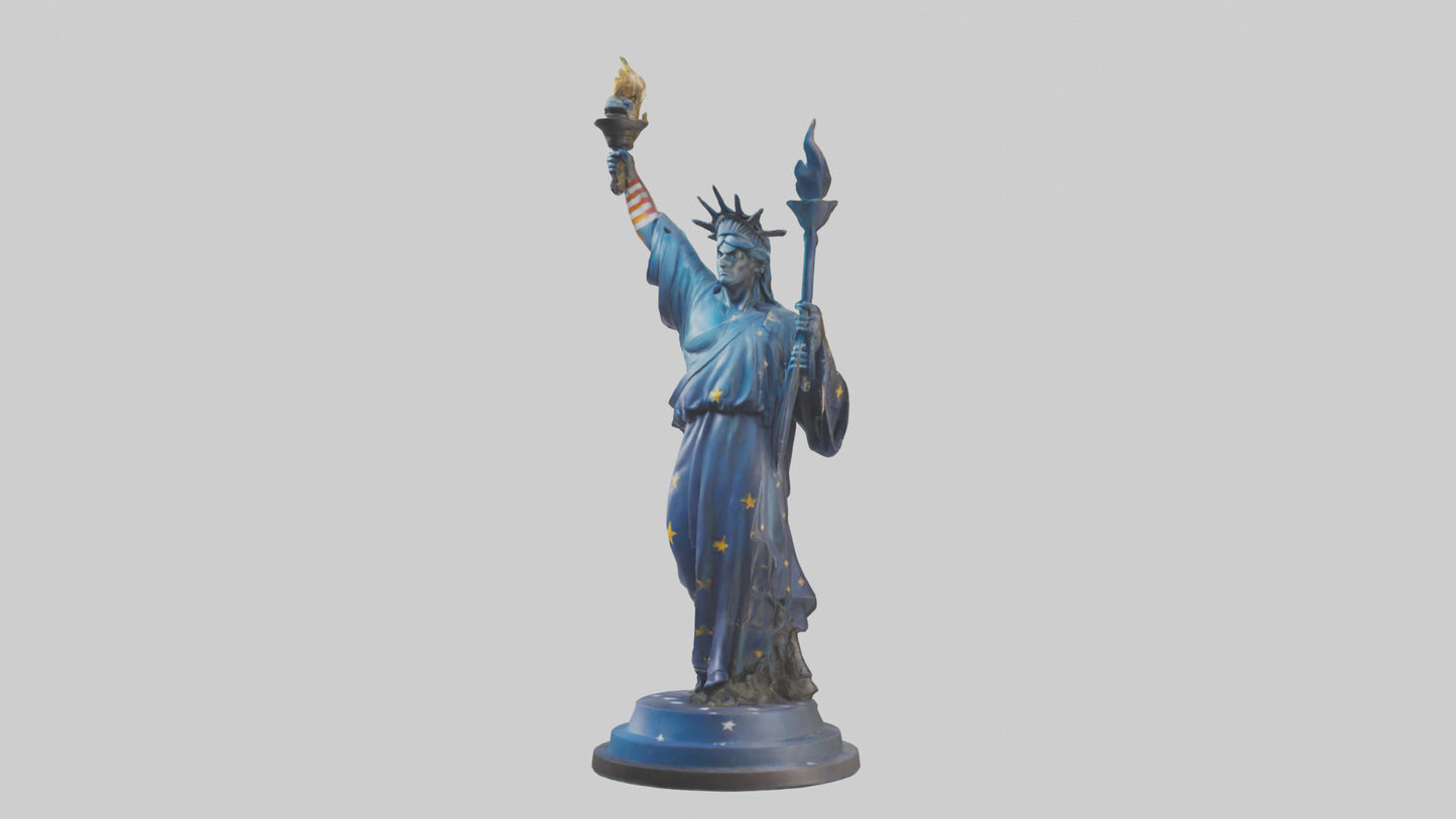 Freedom Reignited statue model 3D model