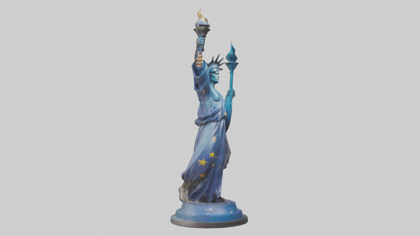 Freedom Reignited statue model 3D model