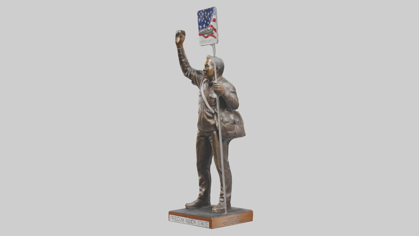Freedom Rider statue model 3D model