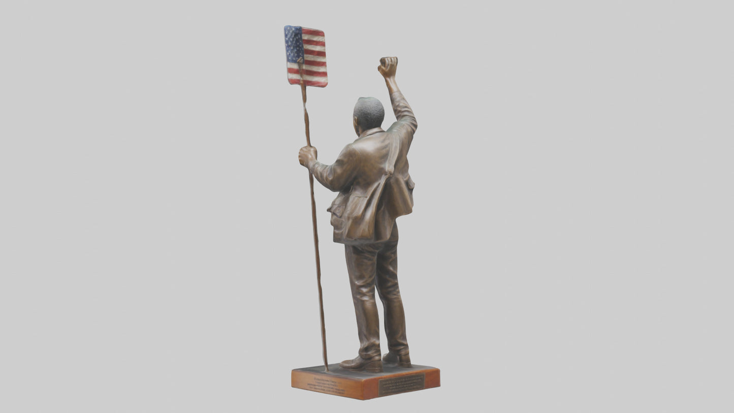 Freedom Rider statue model 3D model