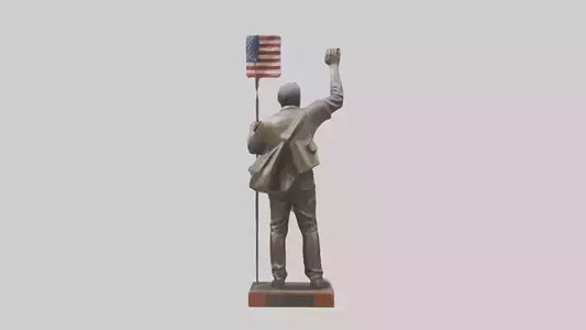 Freedom Rider statue model 3D model