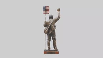 Freedom Rider statue model 3D model