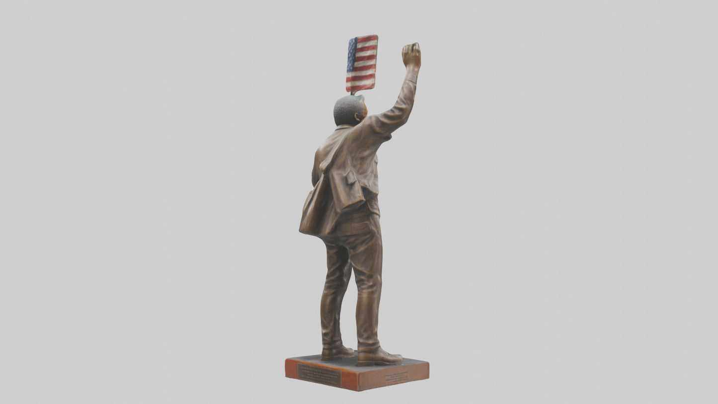 Freedom Rider statue model 3D model
