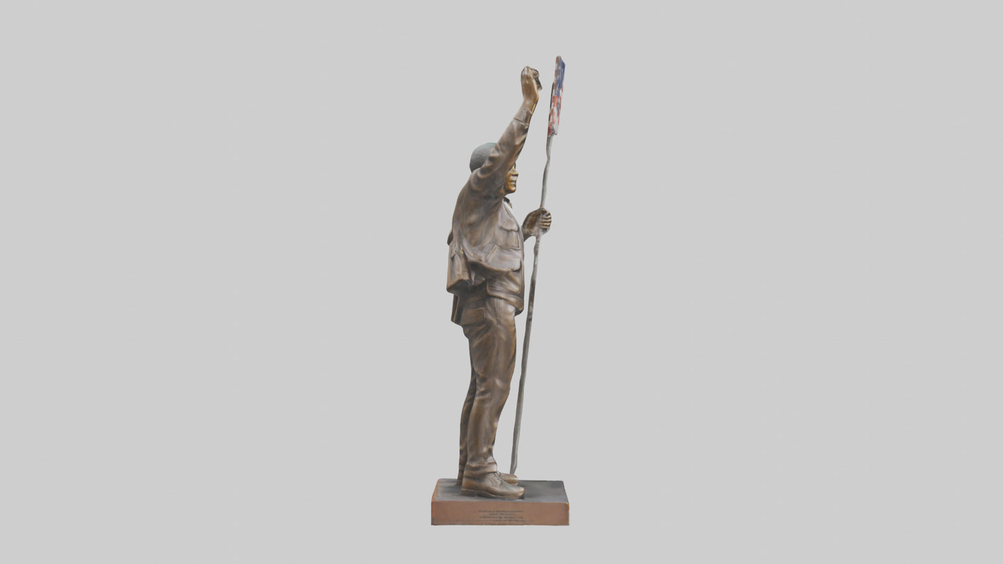 Freedom Rider statue model 3D model