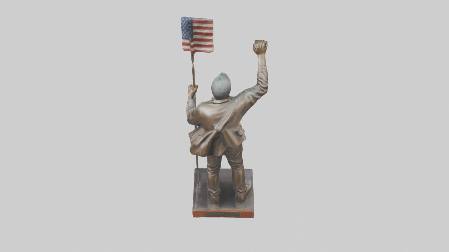 Freedom Rider statue model 3D model