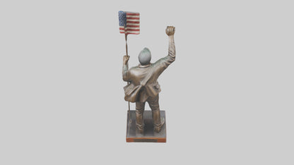 Freedom Rider statue model 3D model