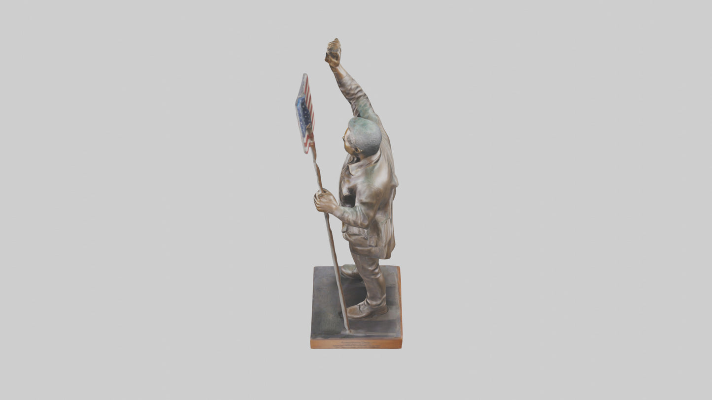 Freedom Rider statue model 3D model