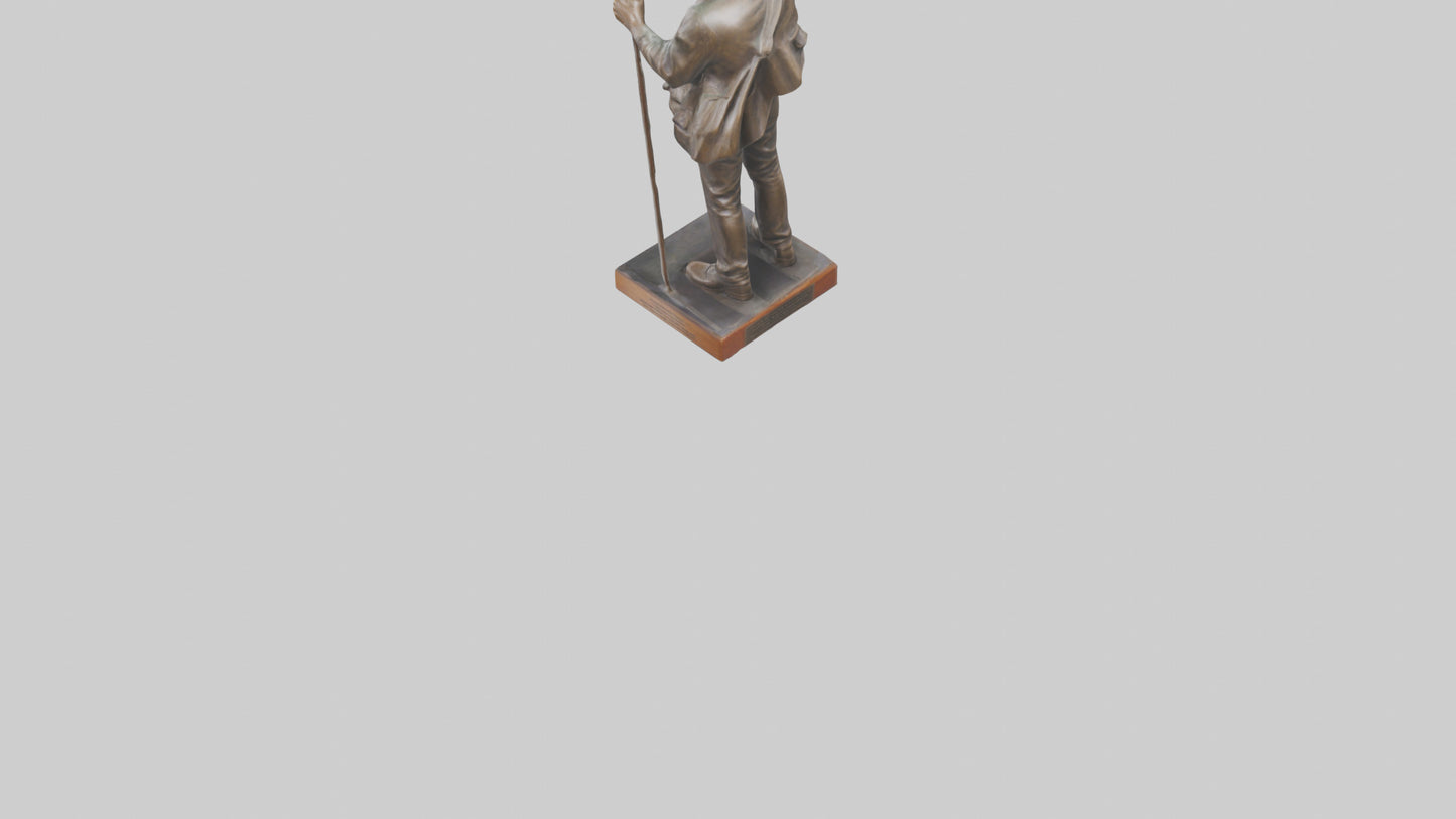Freedom Rider statue model 3D model