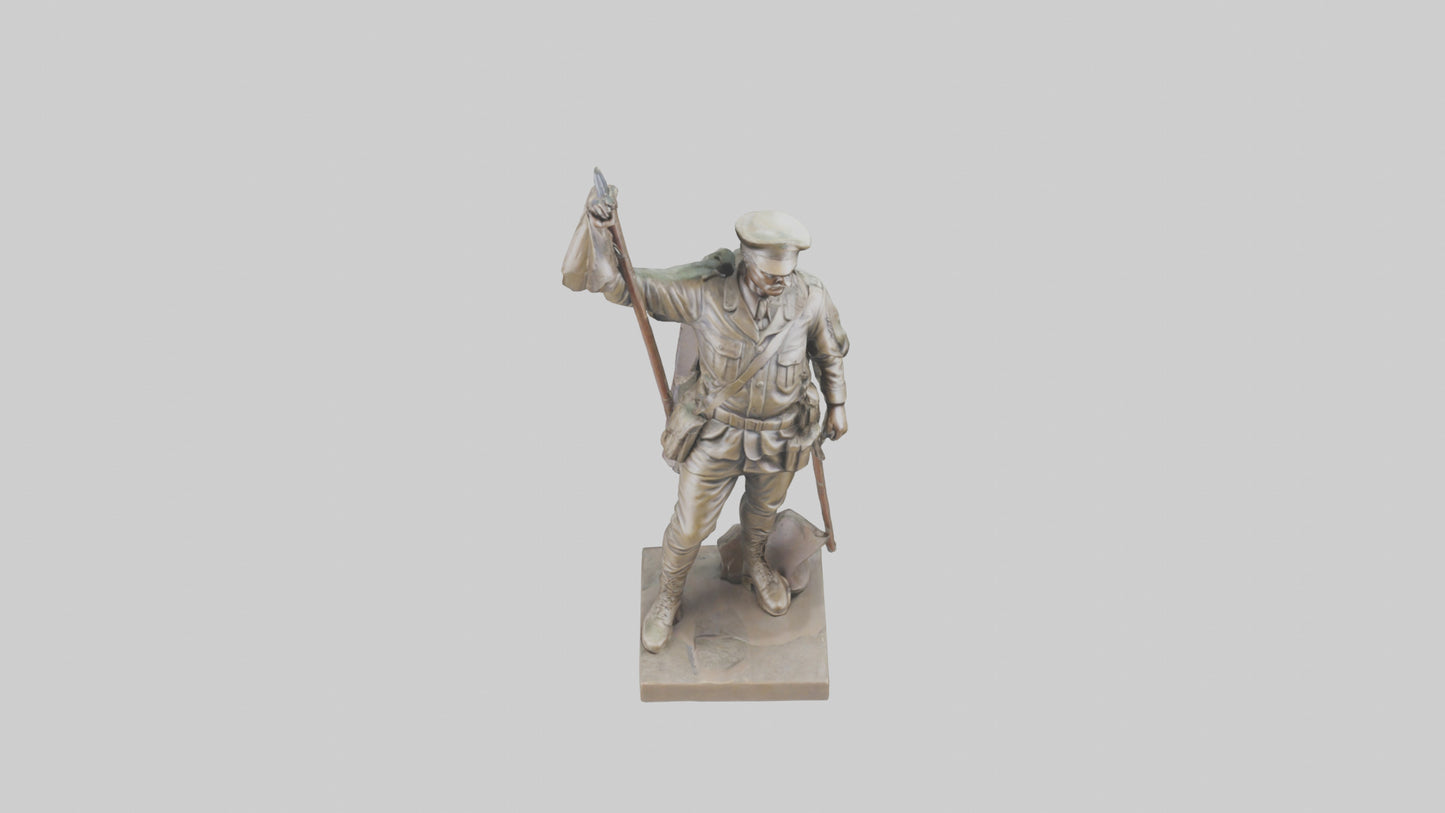 Freedom Soldier Sculpture model 3D model
