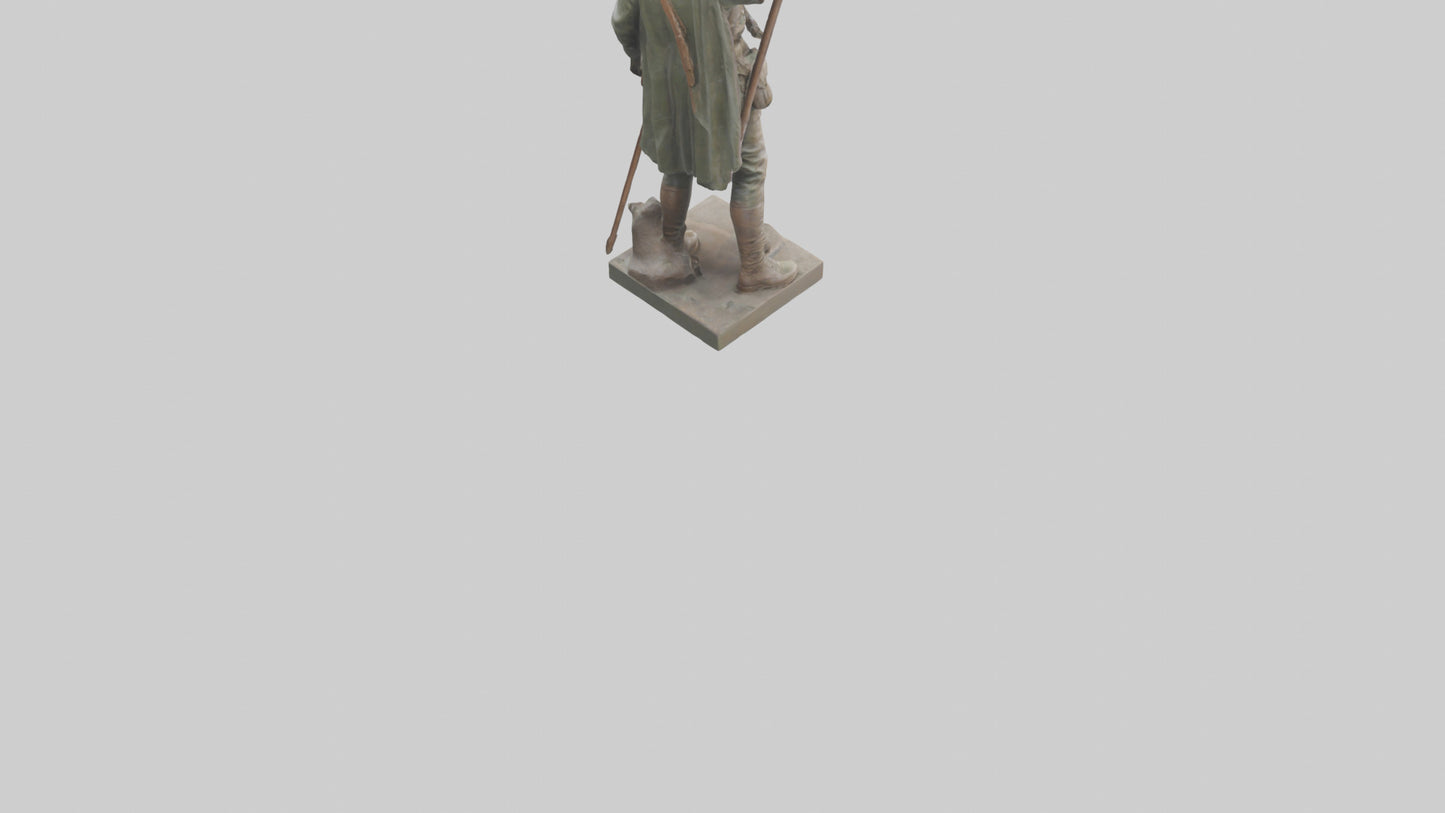 Freedom Soldier Sculpture model 3D model